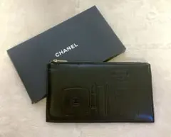 【訳あり】CHANEL ノベルティ ポーチ コスメポーチ ブラック 箱付き