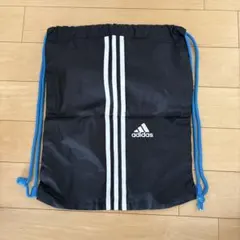 adidas ナップザック 黒 3本ライン