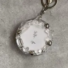 【缶バッジ】バッジケースキーホルダー clear/透明/シルバー/モード
