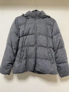 GAPグレー ダウンジャケット フード付き
