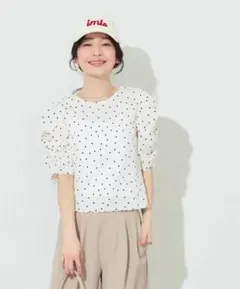 COCA シボシャーリングトップス　ドット　XL