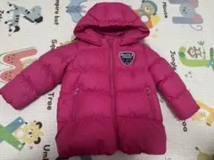 ミキハウス　ダブルビー　ダウンコート　ジャケット90cm ピンク　女の子 厚い