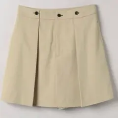 JEANASIS 完売商品　リネンライクステッチスカパン　ベージュ