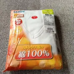 メンズ　下着　肌着　アンダーウェア　長袖V首シャツ 2枚セット★グンゼ