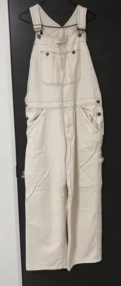 クリーム色 サロペット オーバーオール