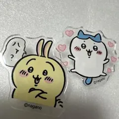 ちいかわ アクリルクリップ うさぎ ハァ？ ハチワレ 2個セット