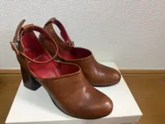 MANA アンクルストラップ パンプス ブラウンのサムネイル