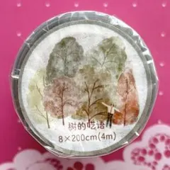 PET树的呓语 ダイカット加工 8cm×4m 海外マスキングテープ　木のサムネイル