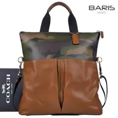 美品 コーチ COACH フォルド オーバー トート トートバッグ 2WAY