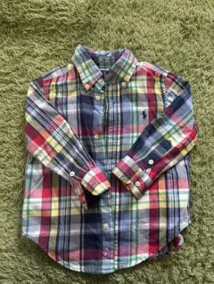 LAUREN チェック柄シャツ 2T