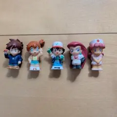 任天堂 ポケモンキッズ 指人形 初期 サトシ カスミ シゲル ムサシ ジョーイ