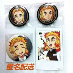 鬼滅の刃　煉獄杏寿郎　WEBくじ　Ｅ賞チェキ風ブロマイド＆Ｆ賞缶バッジ