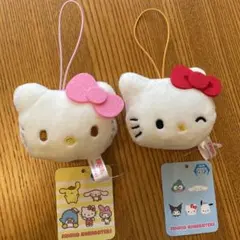 【キティ】 終売品 ぬいぐるみ マスコット キーホルダー 2つ キティ】 終売品 ぬいぐるみマスコットキーホルダー2つセットまとめ