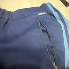 70s 80s 3号 紺×水色 adidas vtg ジャージ パンツ デサント - メルカリ