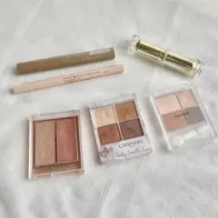 ほぼ新品❗️CANMAKEとセザンヌ　コスメ6点まとめ売り　アイシャドウ/リップ他