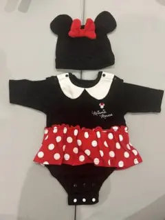 ミニーマウス コスチューム 耳つき帽子付き60cm