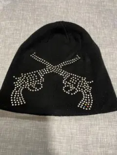 【最終値下げ】ストーン装飾 ニット帽