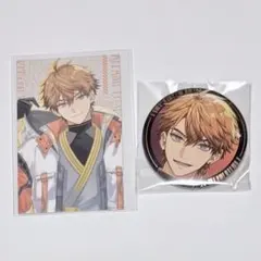 北見遊征 缶バッジ＆チェキ風カード 誕生日グッズ 2024 にじさんじ