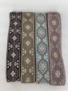 お好きなリボン1m インド刺繍リボン　ハンドメイド ヘアアクセサリー　ポーチ