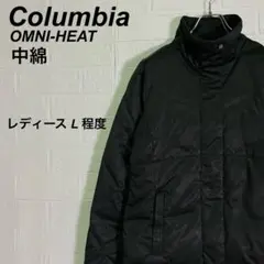 訳あり コロンビア 中綿ジャケット ブルゾン 刺繍ロゴ ブラック 黒 Lのサムネイル