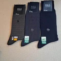 POLO ソックス 24〜26cm 3足セット