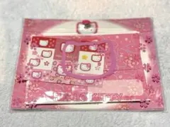 【ハローキティ】サンリオ　レターセット　未使用美品　ビニールポーチ付き