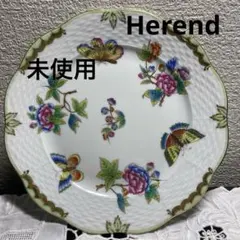 E237 【美品】ヘレンド インドの華 多彩 オーバルプラター 101/FD