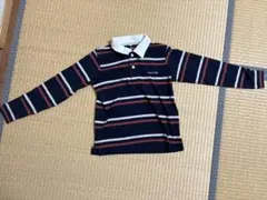 この価格来週まで‼️ストライプポロシャツ mont-bellサイズ140 ネイビー