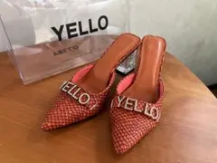 【YELLO】Mサイズ　オレンジミュールサンダルのサムネイル