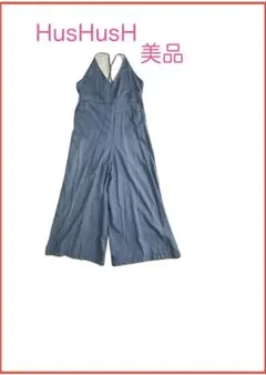 ハッシュアッシュ デニム オールインワン サロペット ワイドパンツ 美品