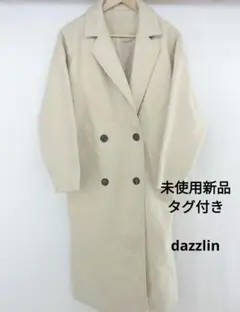 未使用新品タグ付き♡dazzlinダブルブレスト ロングコート アイボリー