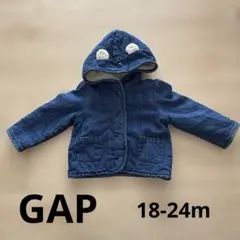 GAP デニムアウター　くま耳　18-24month