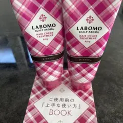 LABOMO スカルプアロマヘアカラートリートメント ダークブラウン ２本セット