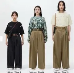 ジーユー　ビューティフルピープル　タックワイドパンツMのサムネイル