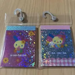 【新品未使用】ウサハナ　メモ帳　キラキラ
