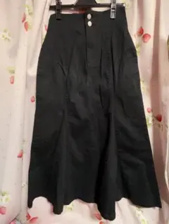 美品 Honeys フレアロングスカート ブラック L