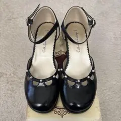 Catherine Cottage 黒 フォーマルシューズ　22.5