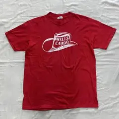 80s WELLS CARGO Tシャツ Red アメリカ製　XL