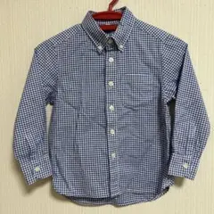 無印良品 キッズ ボタンダウン 長袖 シャツ 110cm