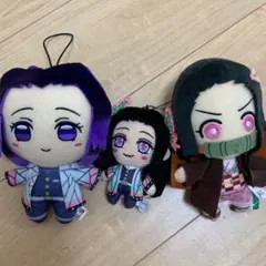 鬼滅の刃　ぬいぐるみ　胡蝶しのぶ　胡蝶カナエ　ねずこタグ付き