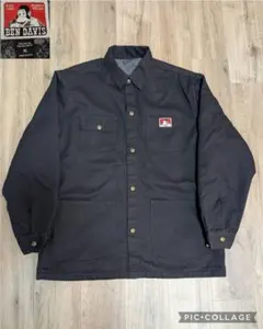 BEN DAVIS 90-00s ブラックデニム カバーオール USA製 BEN DAVIS SALE！BEN ベンデイビス オリジナル デニム