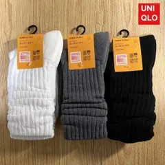 新品 UNIQLO ヒートテックルーズソックス3セット 23-25cm 匿名配送