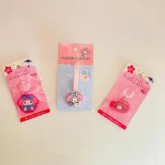 サンリオ　マイメロディアクリルアンブレラチャーム＆おでかけタグ