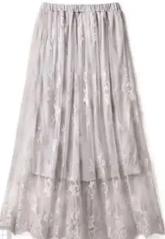 ［mb1329］レースチュールスカート GRL
