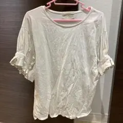 Chloe d'out フリル袖 ホワイトTシャツのサムネイル
