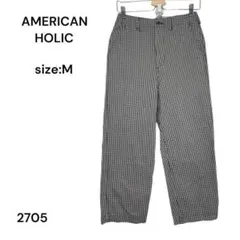 AMERICAN HOLIC パンツ カジュアル チェック Ｍ おしゃれ