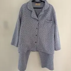 LIL POLGY1993 さくらんぼ柄 水色パジャマ上下セットのサムネイル