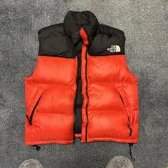 THE NORTH FACE ダウンベスト 赤黒