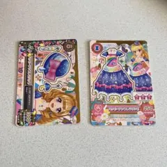 アイカツカード スキップスカイミニハット ブルーファータダブルリボン