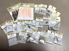 ハンドメイド　パーツ　まとめ売り　イヤリング　丸カン　リボン　ゴールド